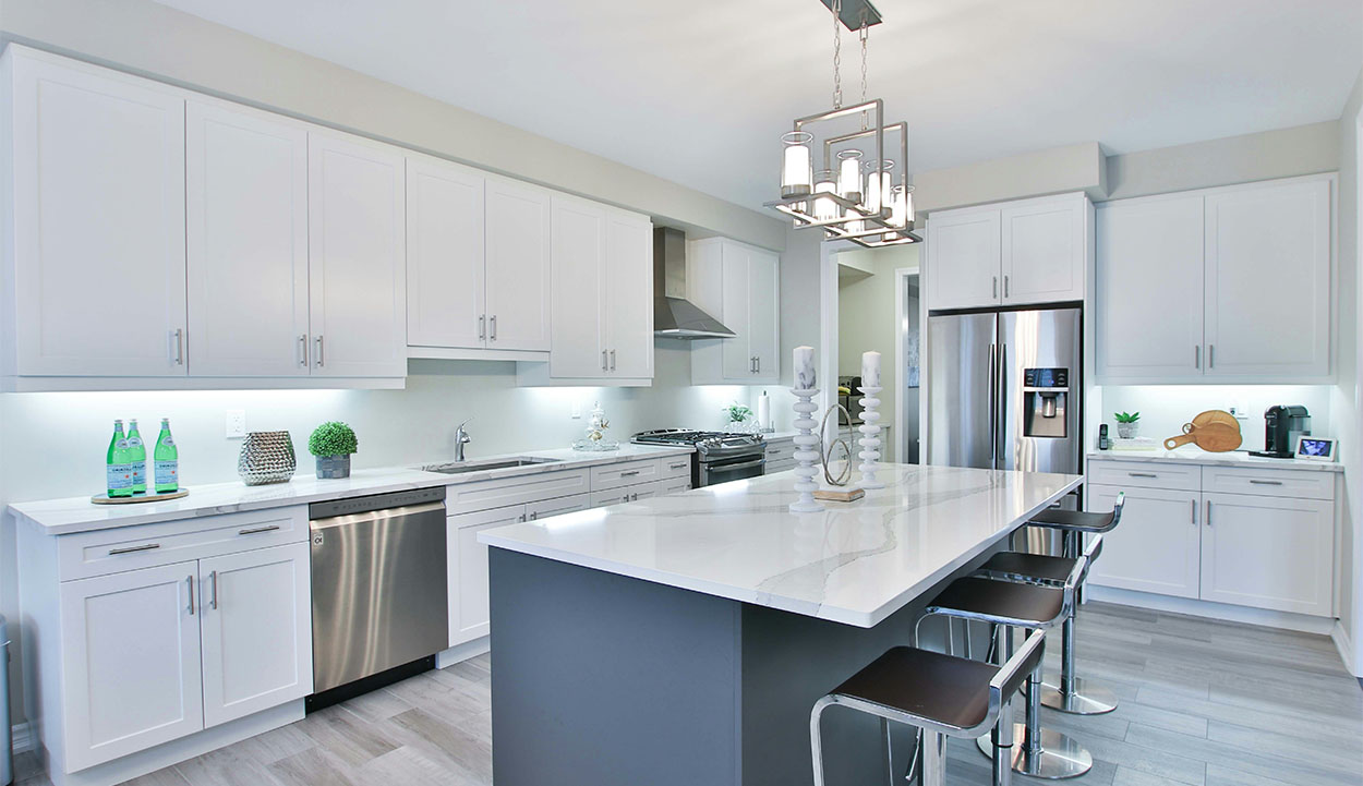 Modern Kitchen with professional indoor lighting